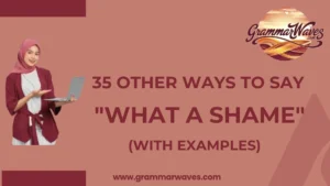Other Ways to Say "What a Shame"